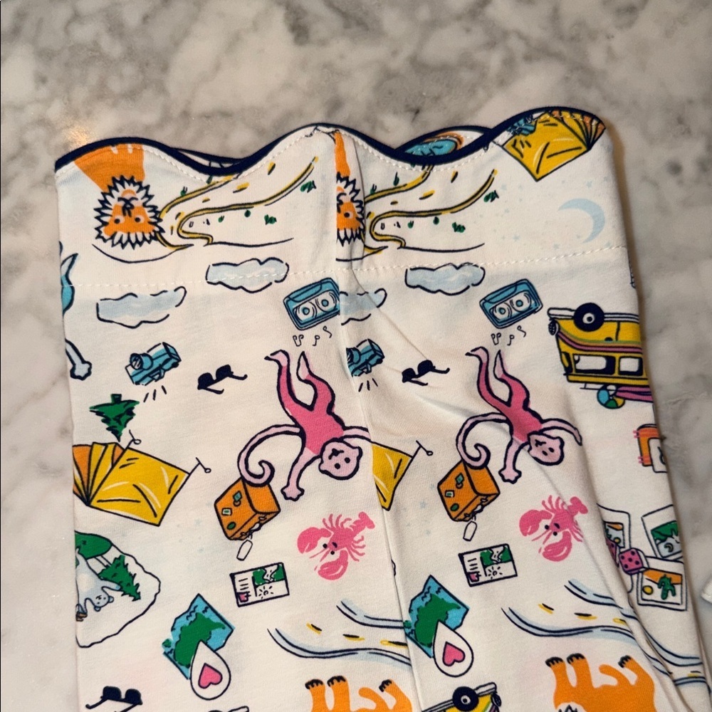 Roller Rabbit x Target Women’s Roadtrip Long Sleeve Multicolor Pajama Set XXS - Picture 9 of 13